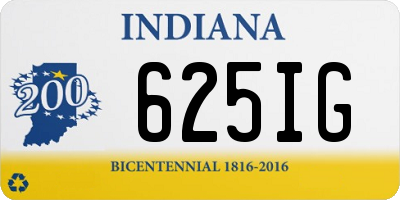 IN license plate 625IG