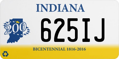 IN license plate 625IJ