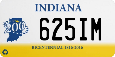 IN license plate 625IM