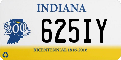 IN license plate 625IY