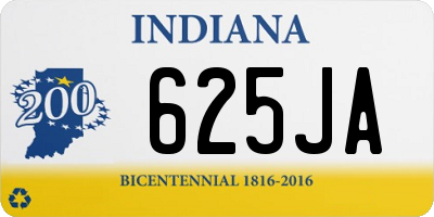 IN license plate 625JA