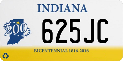 IN license plate 625JC