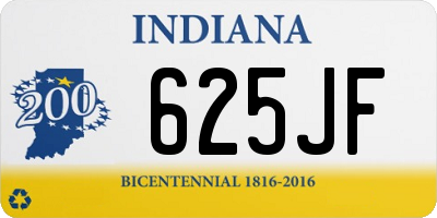 IN license plate 625JF