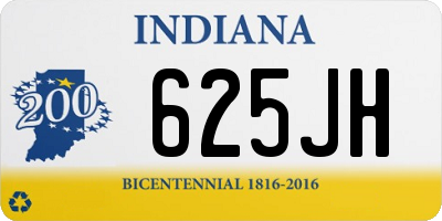 IN license plate 625JH