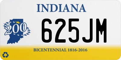 IN license plate 625JM