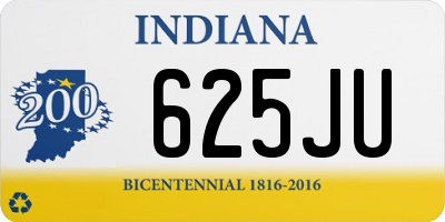 IN license plate 625JU