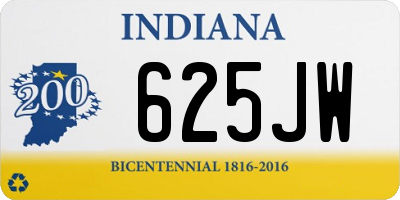 IN license plate 625JW