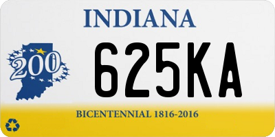 IN license plate 625KA