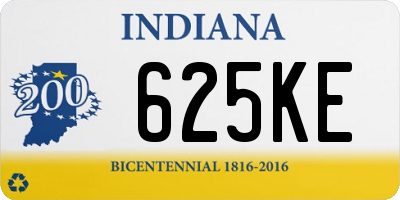 IN license plate 625KE