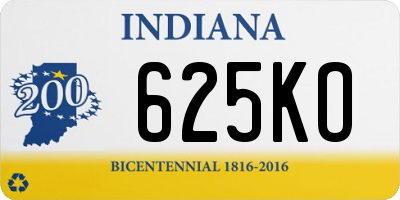 IN license plate 625KO