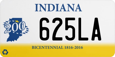 IN license plate 625LA