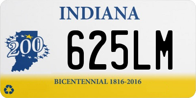 IN license plate 625LM