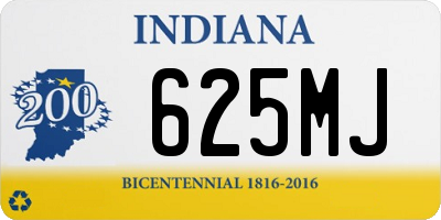 IN license plate 625MJ