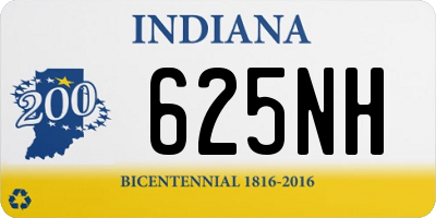 IN license plate 625NH