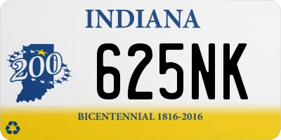 IN license plate 625NK