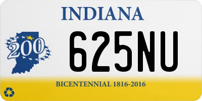 IN license plate 625NU