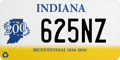 IN license plate 625NZ