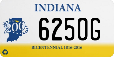 IN license plate 625OG