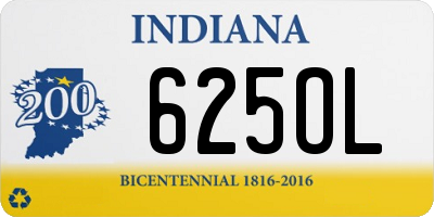 IN license plate 625OL