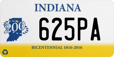 IN license plate 625PA