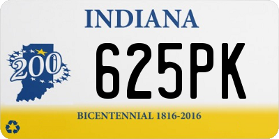 IN license plate 625PK