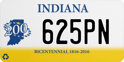 IN license plate 625PN