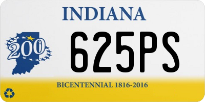 IN license plate 625PS