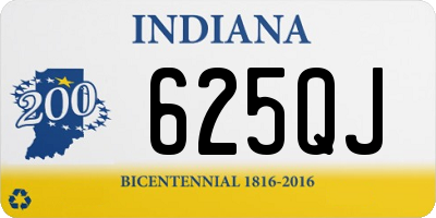 IN license plate 625QJ