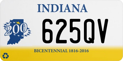 IN license plate 625QV