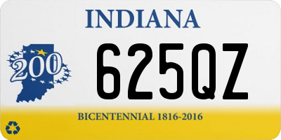 IN license plate 625QZ