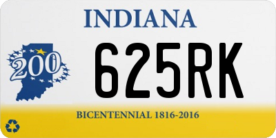 IN license plate 625RK