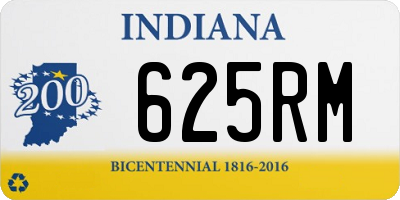 IN license plate 625RM