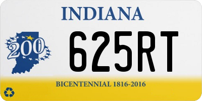 IN license plate 625RT