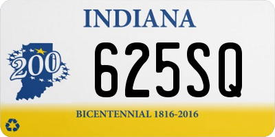 IN license plate 625SQ