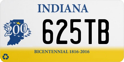 IN license plate 625TB