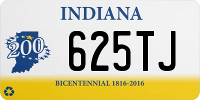 IN license plate 625TJ