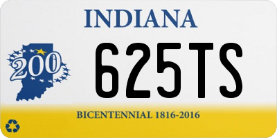 IN license plate 625TS