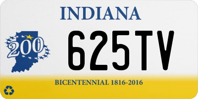 IN license plate 625TV