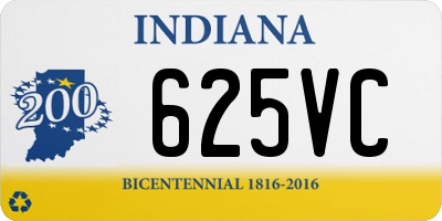 IN license plate 625VC