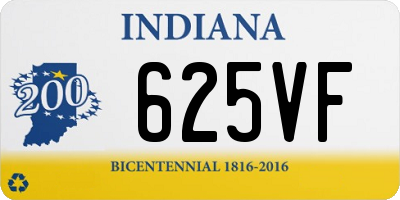 IN license plate 625VF