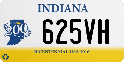 IN license plate 625VH