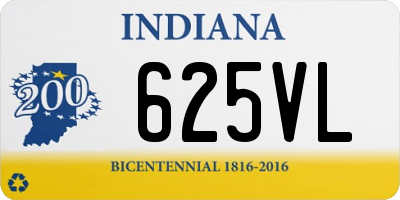 IN license plate 625VL