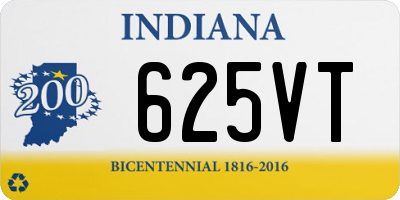 IN license plate 625VT