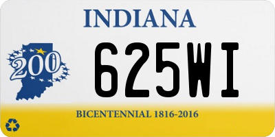 IN license plate 625WI
