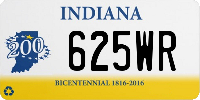 IN license plate 625WR