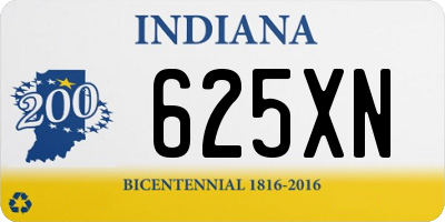 IN license plate 625XN