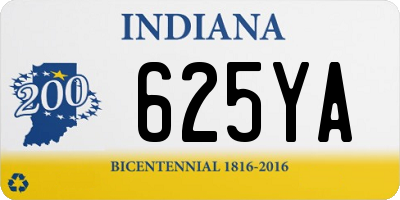 IN license plate 625YA
