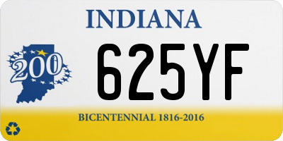 IN license plate 625YF