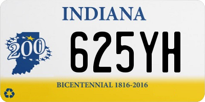 IN license plate 625YH