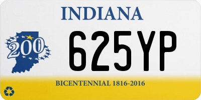 IN license plate 625YP